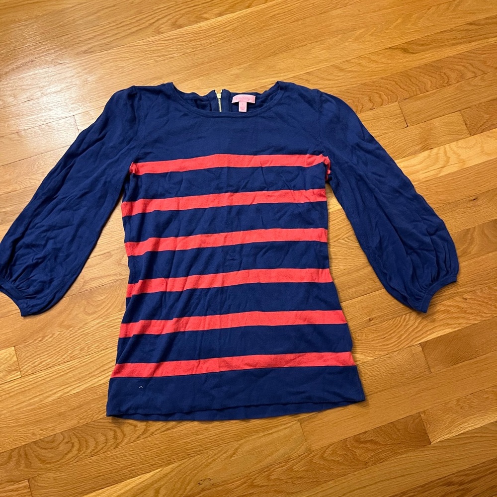 Lilly Pulitzer 3/4 sleeve sweater size L EUC